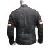 Men's Biker Vintage Motorcycle Cafe Racer Retro Moto Distressed Leather Jacket